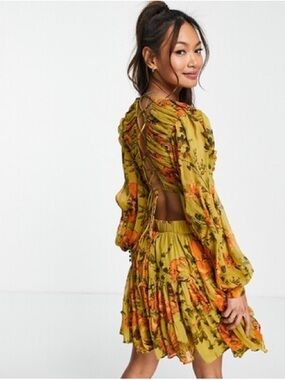 ASOS Design Open Back Dress
